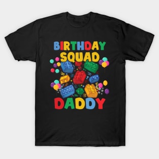 Custom Blocks Birthday Tee Colored Blocks Building Blocks Lovers Gift Blocks Birthday Squad Outfit copy T-Shirt